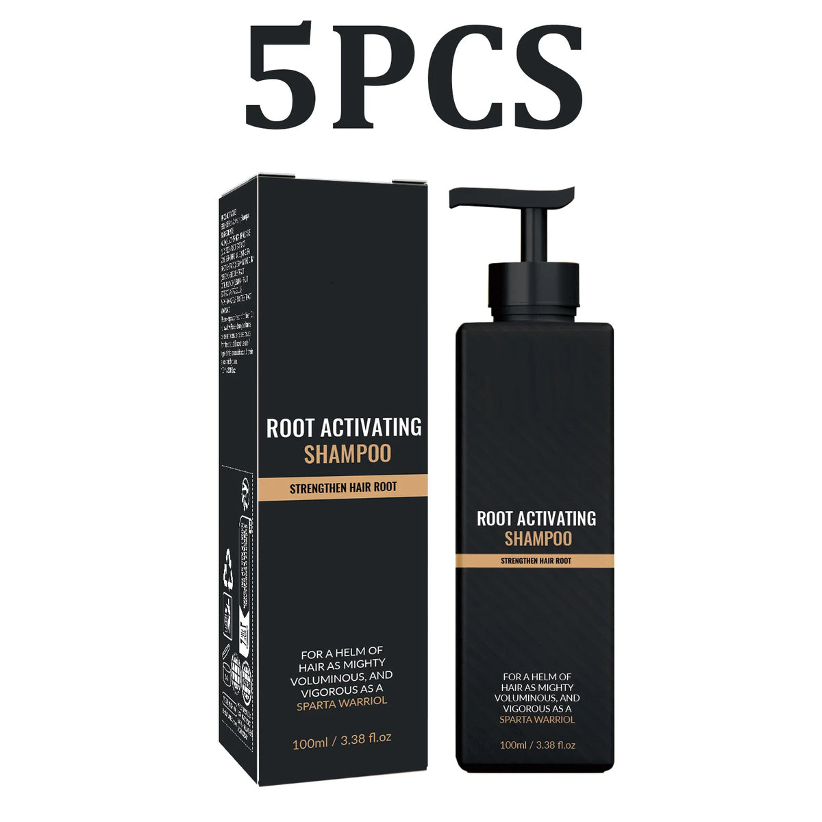Men's Gentle pH Balanced Shampoo – Nourishing, All Hair Types Men's Shampoo HIP 5PCS
