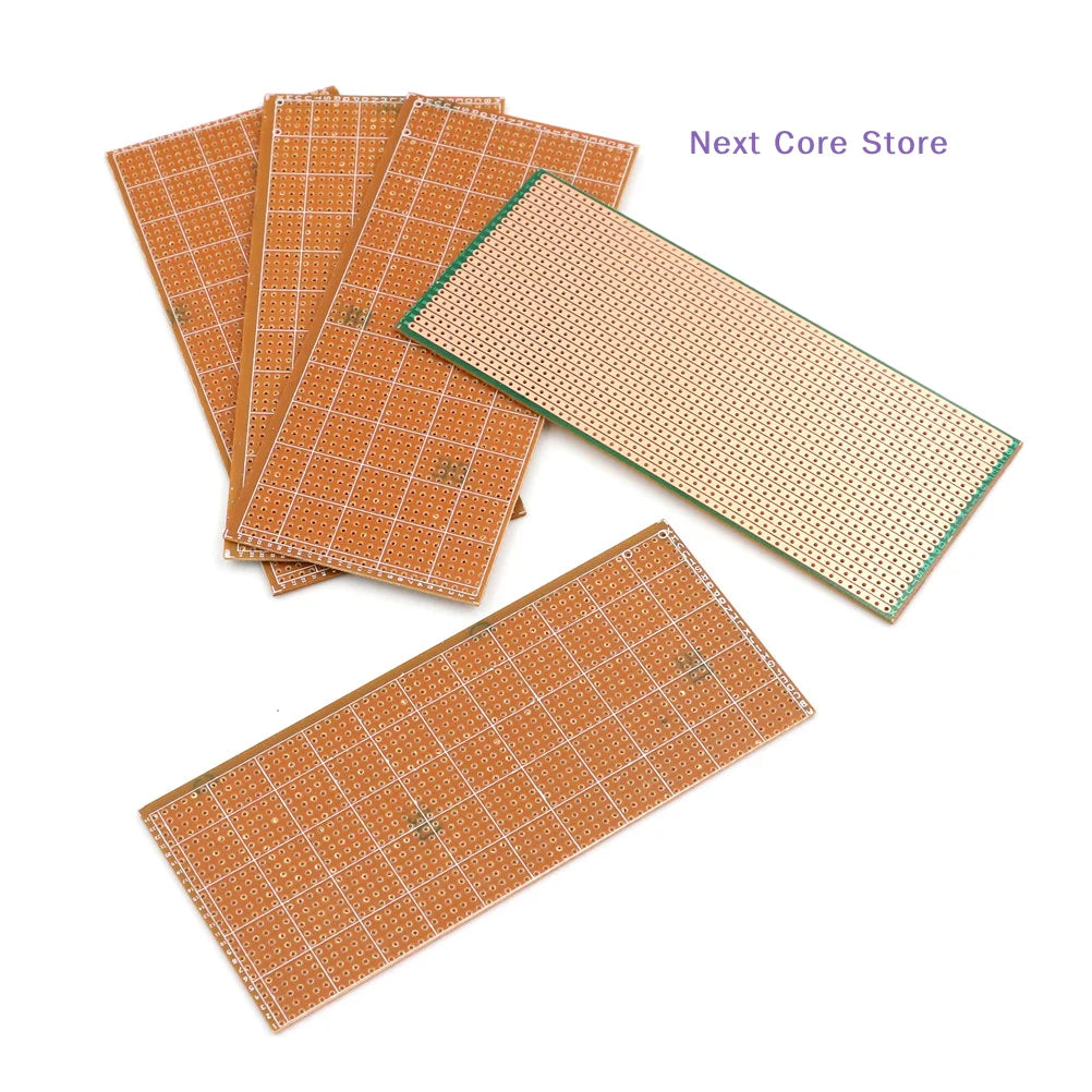 5-Pack Stripboard Veroboard Uncut PCB Board 6.5×14.5cm Prototype PCB Board HIP