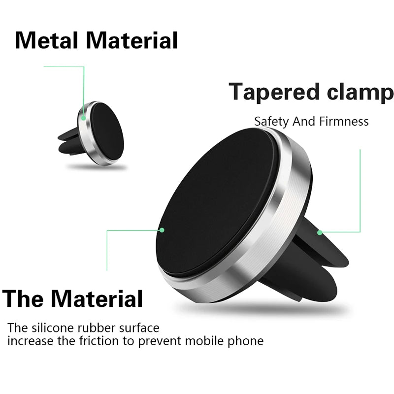 Universal 360° Magnetic Car Air Vent Phone Mount Holder Car Phone Mount HIP