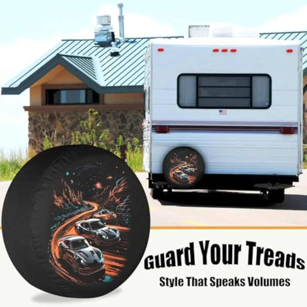 Night Street Racing Sports Car Spare Tire Cover – RV SUV Spare Tire Cover HIP