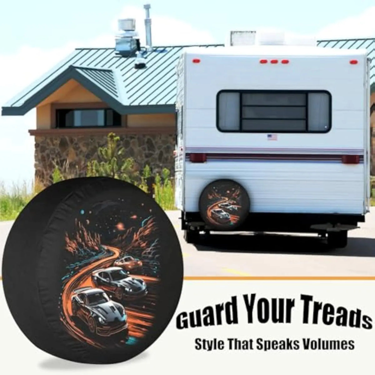 Night Street Racing Sports Car Spare Tire Cover – RV SUV Spare Tire Cover HIP