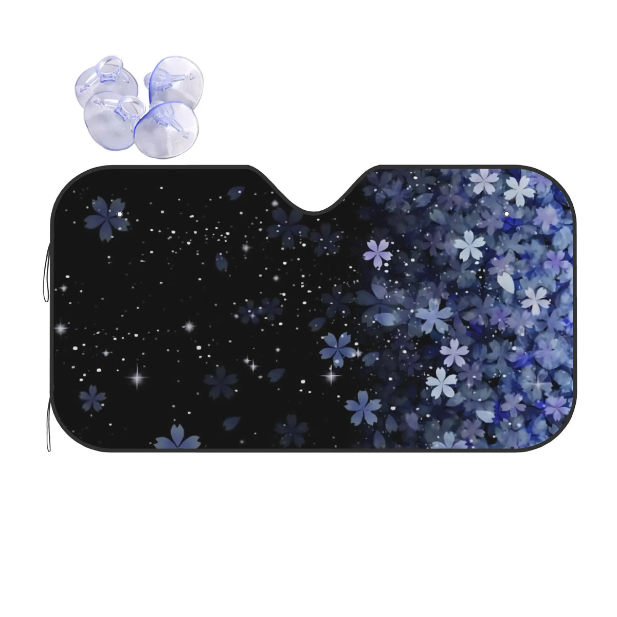 Blue Cherry Blossom Car Sunshade – UV Block Windshield Protector Car Windshield Sunshade HIP