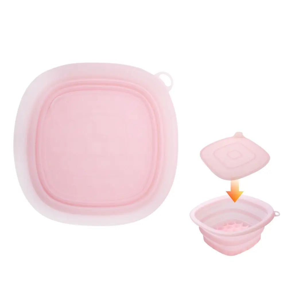 Foldable Silicone Face Ice Bath Bowl with Built-In Ice Tray Facial Ice Bath Bowl HIP