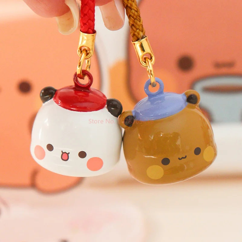 Bubu & Dudu Panda Bell Pendant – Phone Chain & Bag Charm Anime Bag Charm HIP