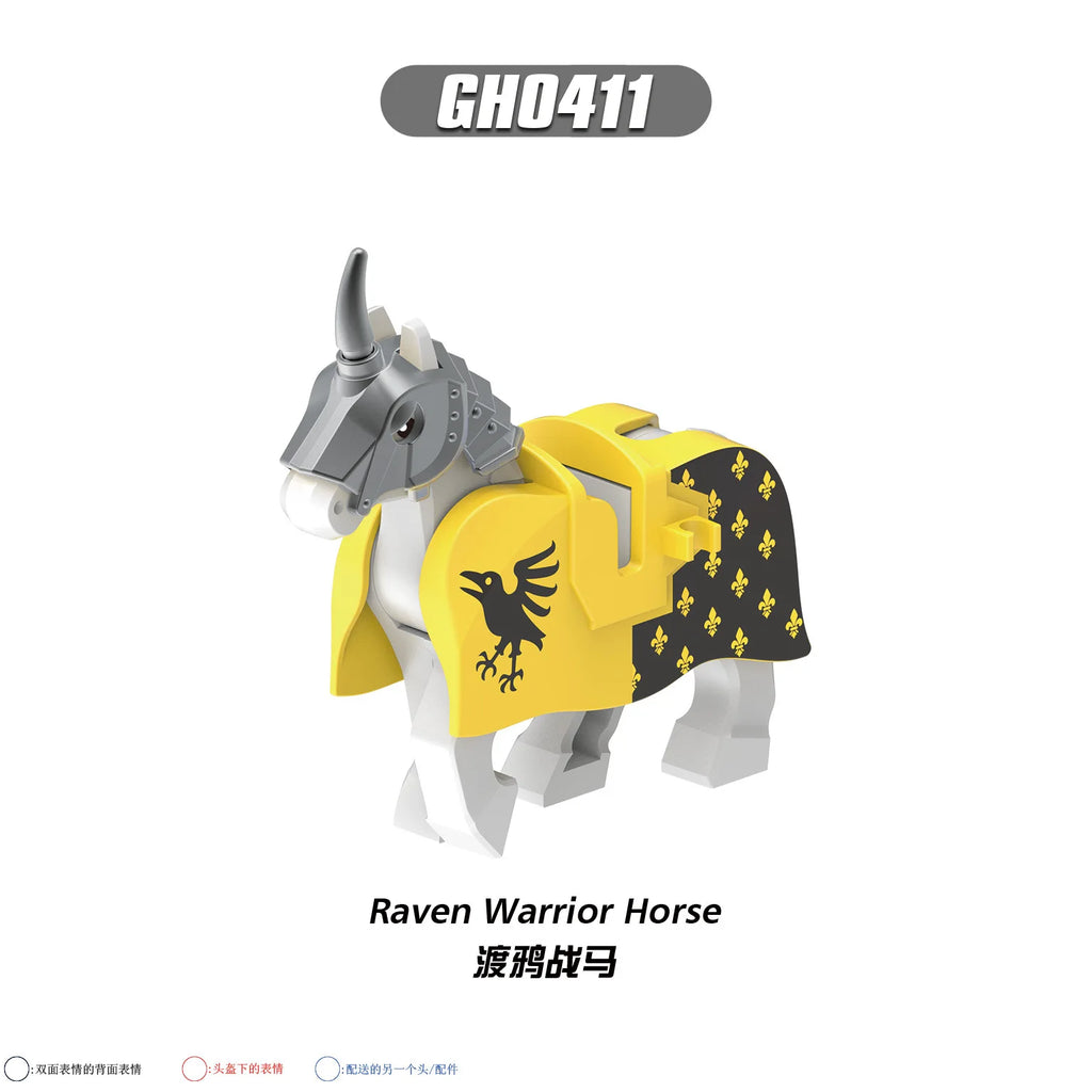 Medieval Lion Knight & War Horse Assembly Action Figure Assembly Action Figure HIP G