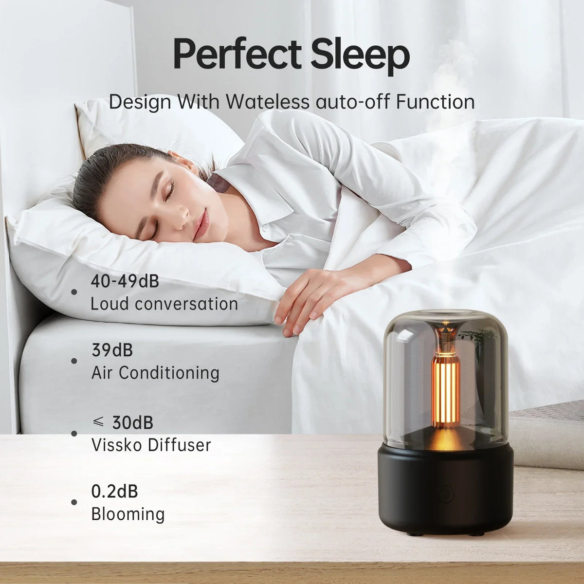 ESMARTER Mini USB Aroma Diffuser & Night Light Humidifier Aroma Diffuser HIP