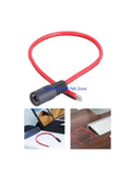 DC 5.5mm x 2.1mm Power Pigtail Cable – 14AWG LED & CCTV Power Pigtail Cable HIP 30cm CN