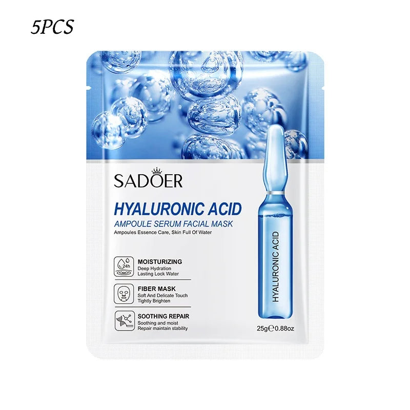 24K Gold Ampoule Essence Sleeping Face Mask – 5 Pack Sleeping Face Mask HIP SD51049 25g