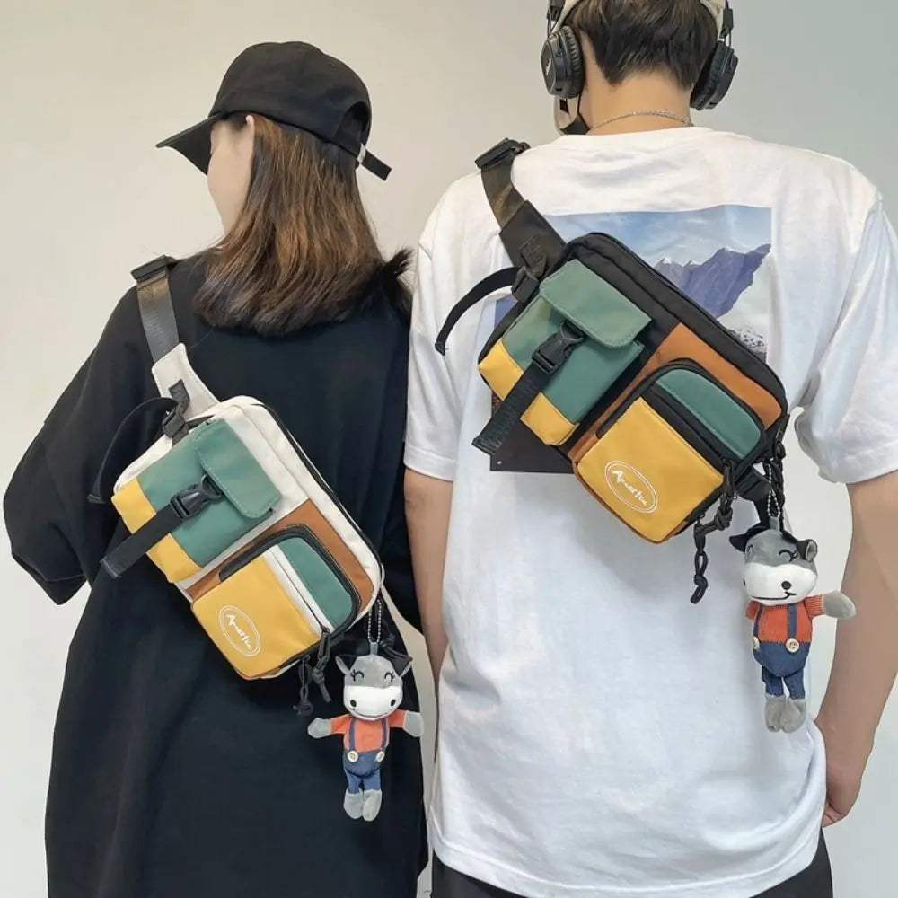 Nylon Sling Bag – Large Capacity Crossbody Chest Pack Crossbody Sling Bag HIP