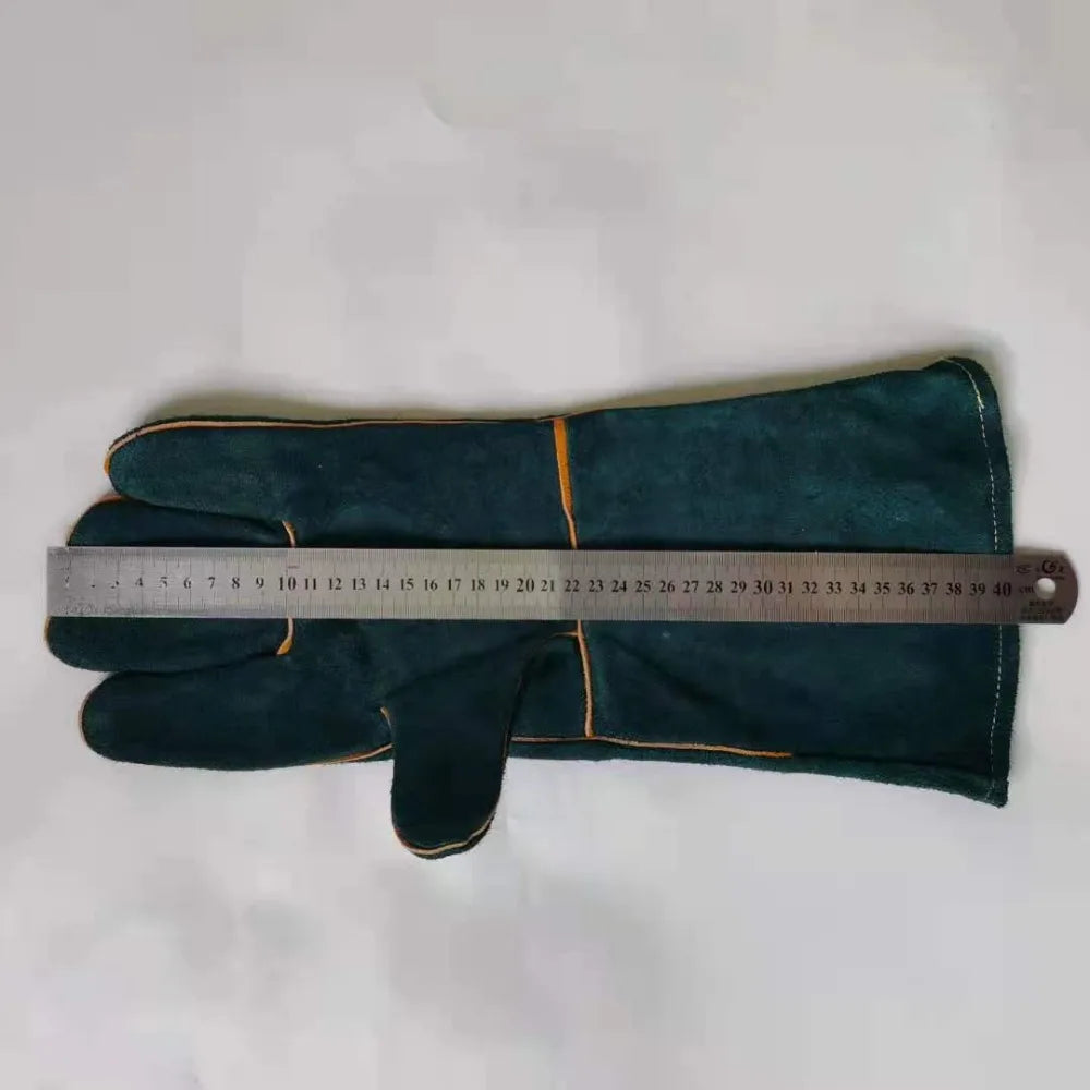 Leather Pet Handling Gloves – Bite & Scratch Resistant Pair Pet Handling Gloves HIP 40cm