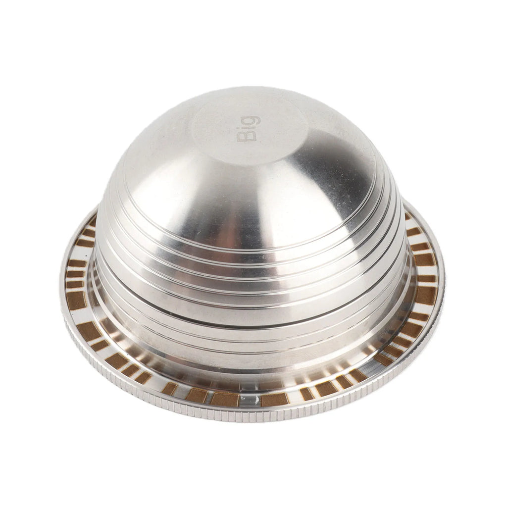 Refillable Coffee Pod Refillable Coffee Pod Fit for Vertuo Plus Stainless Steel Reusable Coffee Capsule with Brush Spoon HIP