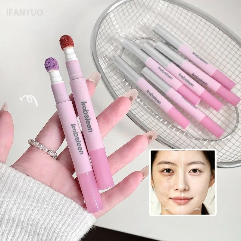 Purple Liquid Concealer Pencil Color Corrector Cover Dark Circles Freckles Brighten Skin Long‑wear Natural Face Makeup Cosmetic HIP