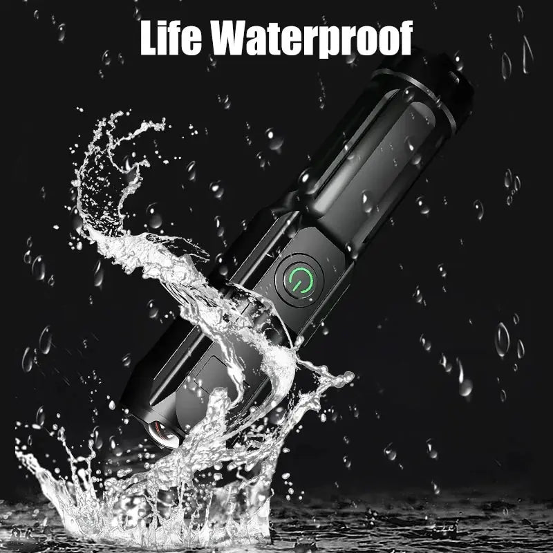 Portable USB Rechargeable Zoomable LED Flashlight | 500LM LED Tactical Flashlight HIP