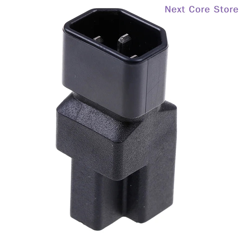 C14 to NEMA 5-15R Power Adapter – IEC Male to US Female Power Plug Adapter HIP
