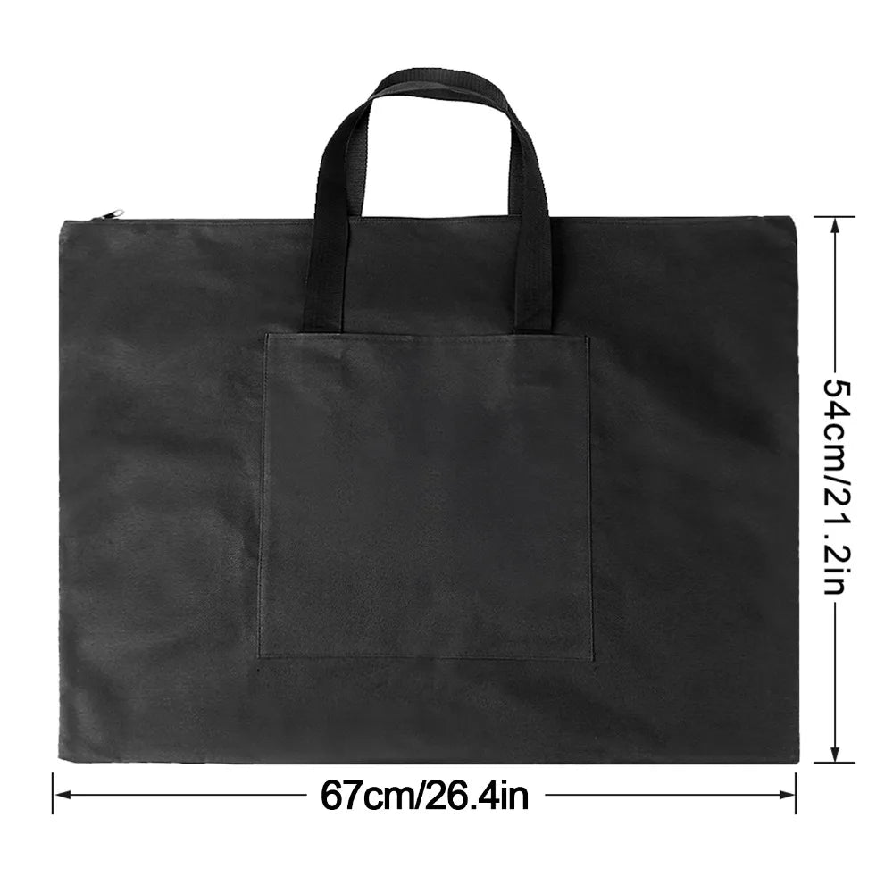A2 Oxford Canvas Art Portfolio Bag – Waterproof Carry Tote Art Portfolio Bag HIP