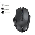 KEBIDUMEI RGB Wired Gaming Mouse – 6 Button, 7200 DPI Silent Wired Gaming Mouse HIP 6 Buttons 7200DPI