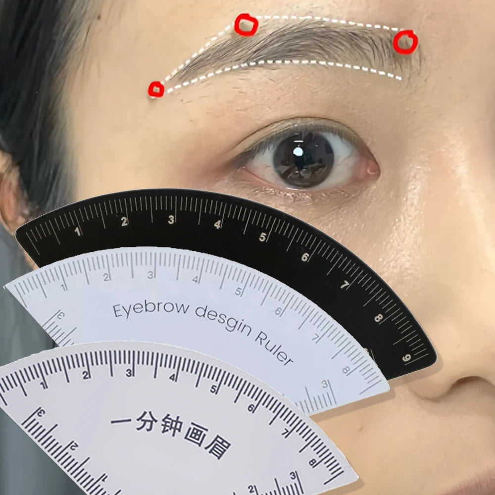 6 Shapes Drawing Eyebrow In 1 Minute Desgin Ruler Microblading Mapping Tool Shaping Permanent Drawing Tattoo Guide Ruler Eye Mak HIP