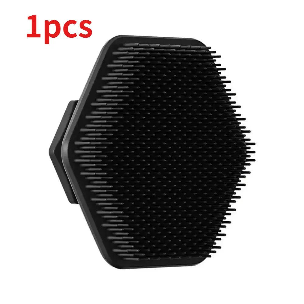 RUZOFO Silicone Face Scrub Brush – Deep Cleanse & Massage Facial Cleansing Brush HIP C669-Black 1pcs