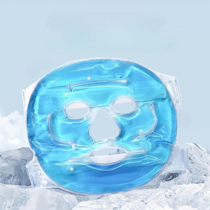 Face Cooling Mask Gel Eye Mask Ice Pack Cooling PVC Hot Cold Therapy Skin Care Tool Gel Face Mask Skin Firming Spa Sleep Mask HIP Mask