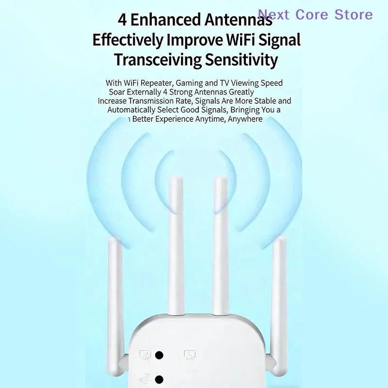 300Mbps WiFi Extender Repeater – 2.4G Long Range Booster WiFi Range Extender HIP