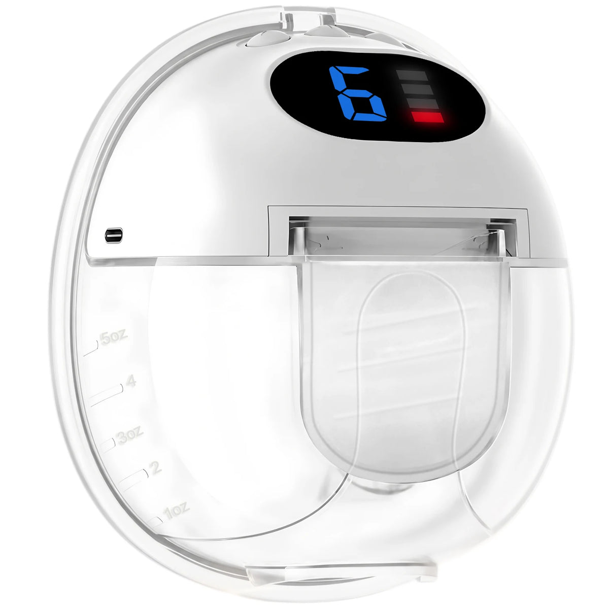 Portable Electric Smart Breast Pump – USB Rechargeable Electric Breast Pump HIP White
