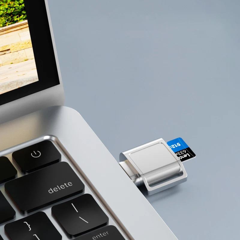 USB-C to Micro SD TF Card Reader Adapter | Plug & Play Memory Card Reader HIP