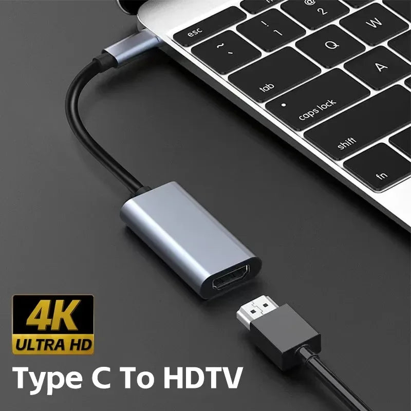 USB-C to 4K HDMI Adapter Cable for Laptop, MacBook & Tablet HDMI Display Adapter HIP