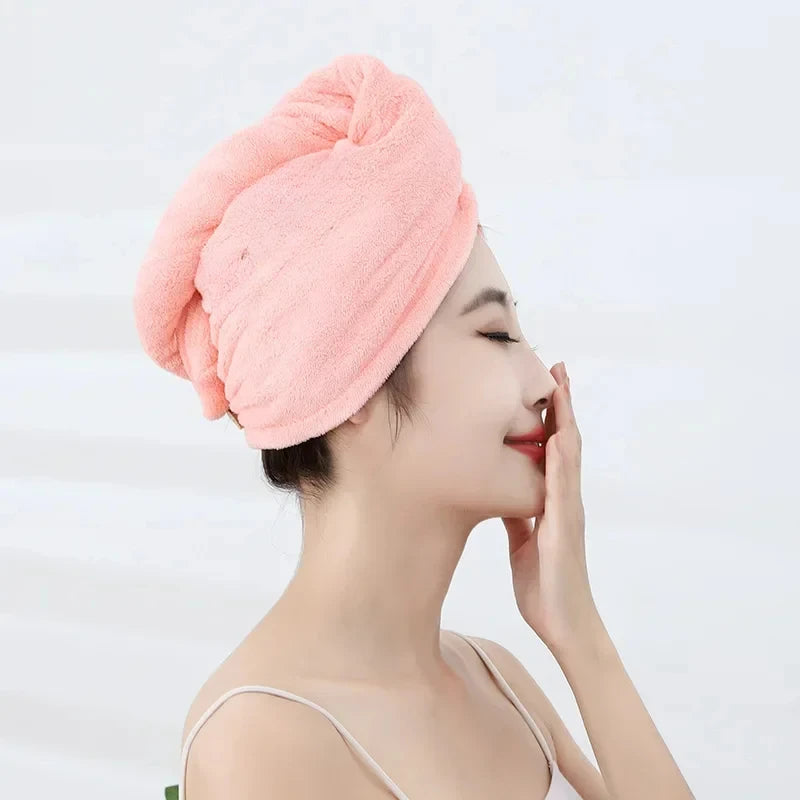 Microfiber Hair Towel Turban – Quick-Dry Shower Cap for Women Microfiber Hair Turban HIP
