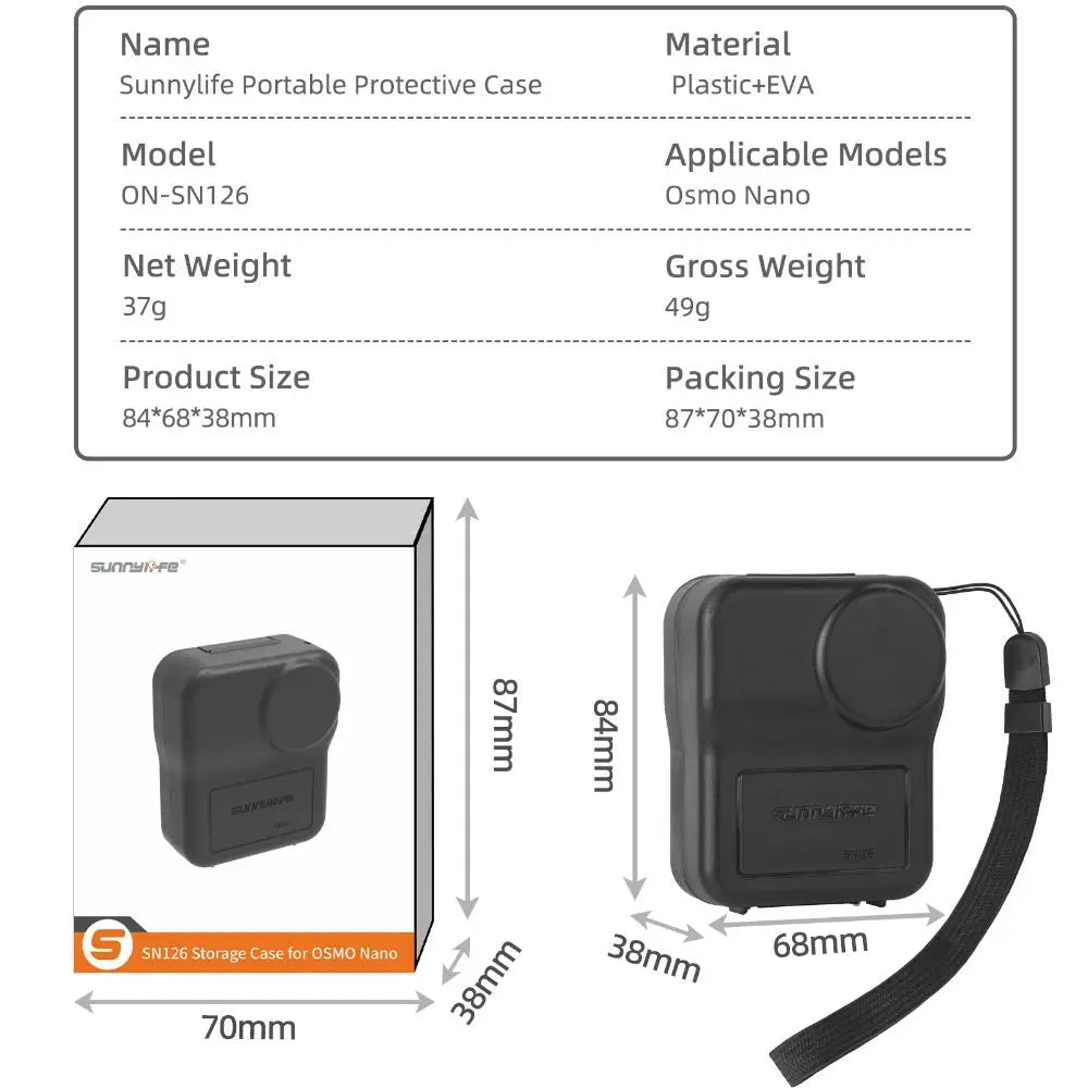 DJI Osmo Nano Protective Case with Lanyard – Shockproof Camera Protective Case HIP