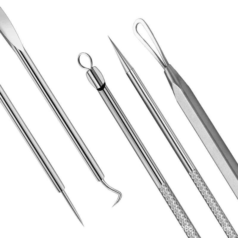 Blackhead & Ingrown Hair Removal Tweezer Kit – 3/8 Pcs Skin Care Tool Set HIP