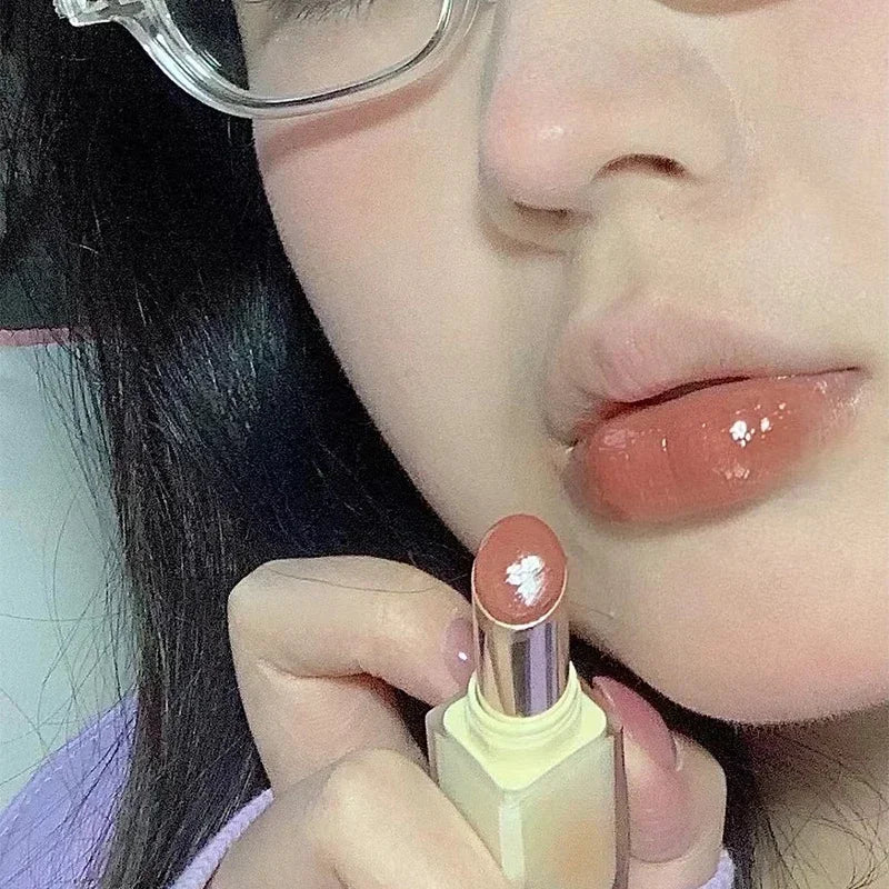 Solid Jelly Lipstick Crystal Lip Balm Water Wave Mirror Lip Gloss Long Lasting Moisturizing Lips Glaze Lip Care Makeup Cosmetic HIP