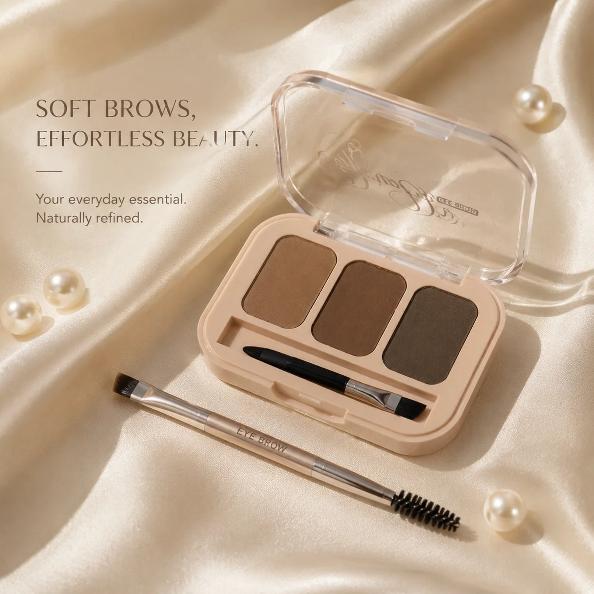 3-Color Eyebrow Powder Palette – Waterproof & Long-Lasting Eyebrow Powder Palette HIP