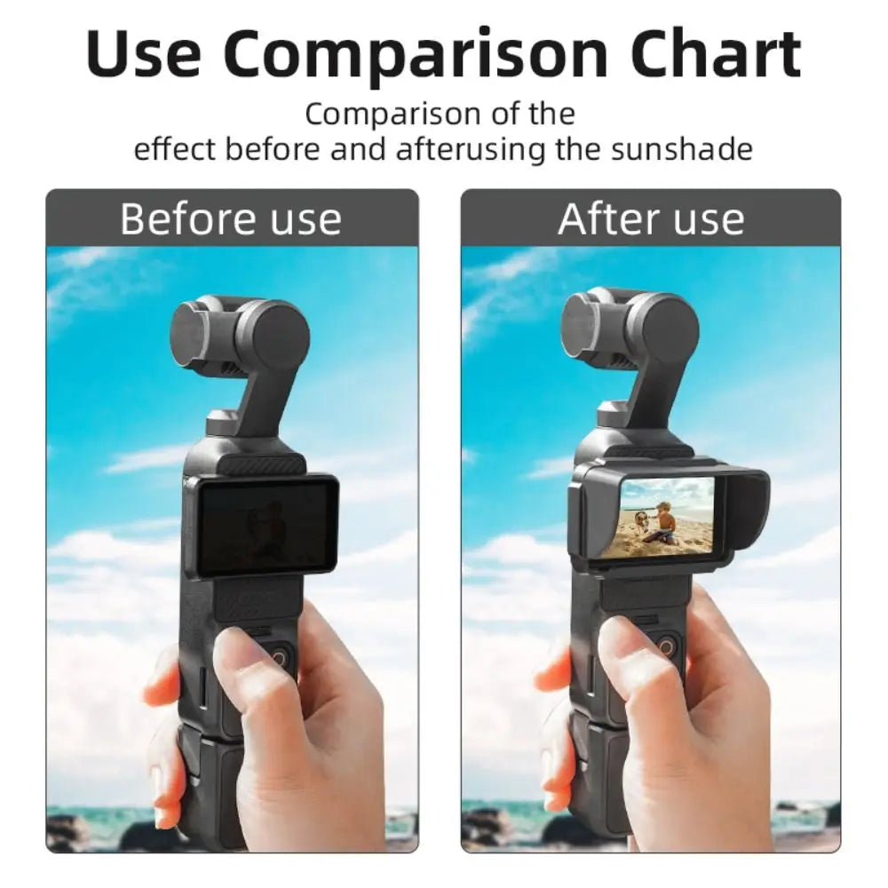 Sun Hood Screen Shade for DJI Osmo Pocket 3, 4 & 4P Camera Sun Hood HIP