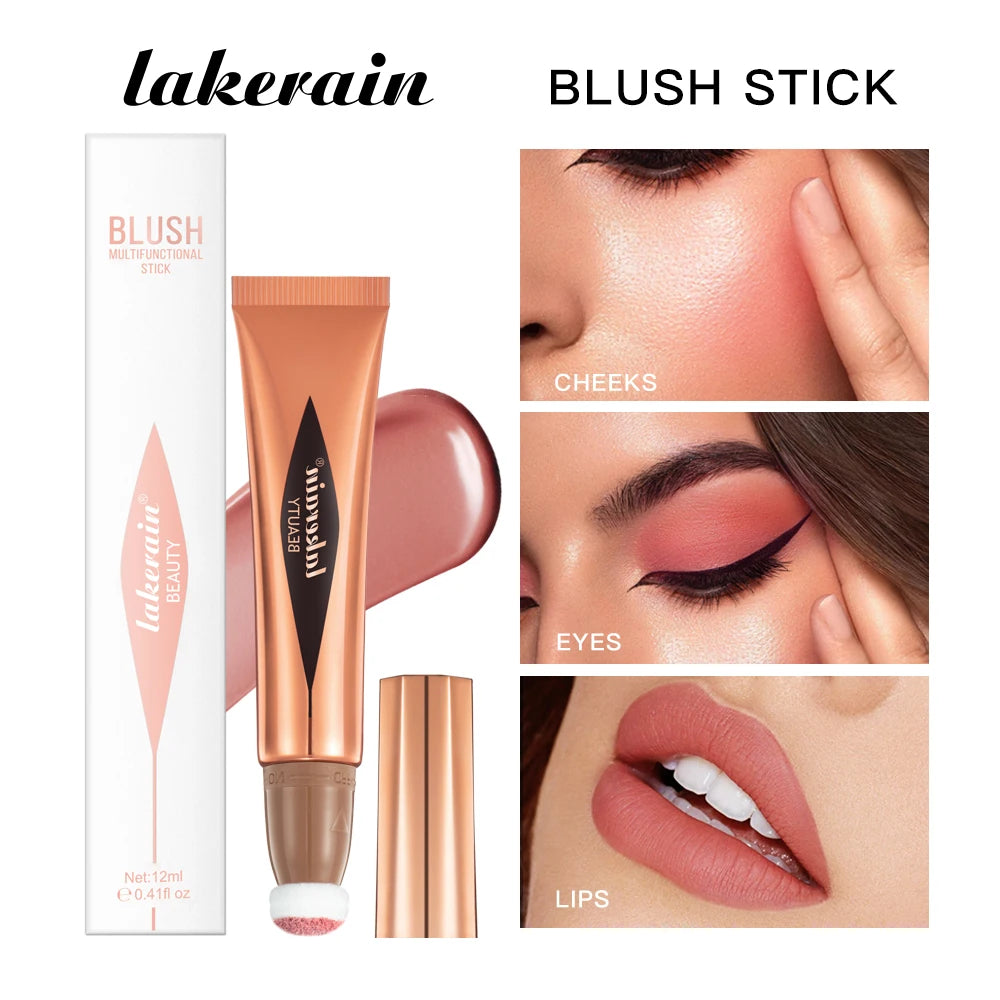 New Cream Bronzer Contour Blusher Beauty Wand Highlighter Blush With Cushion Liquid Face Bronzer Wand Stick Applicator Makeup HIP