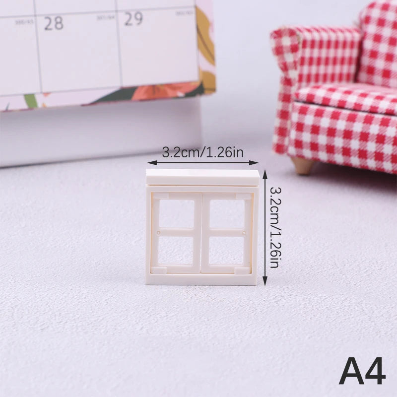 1:12 Dollhouse Miniature Doors & Windows – DIY Accessories Dollhouse Miniature Accessories HIP A4