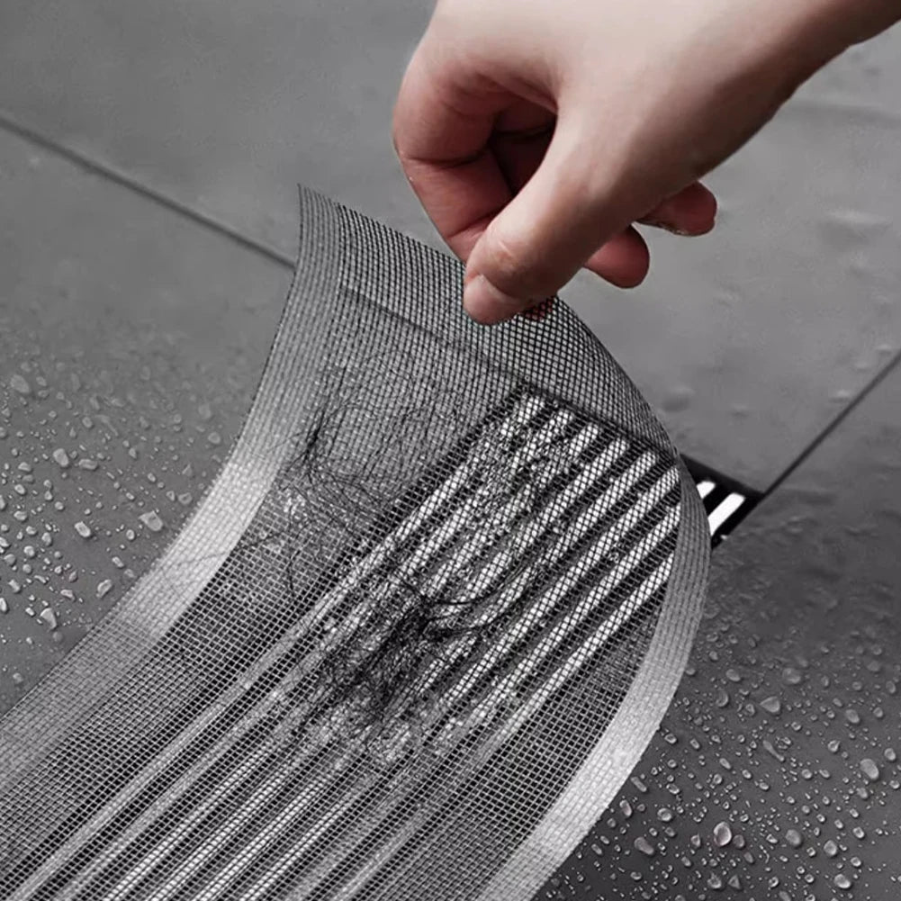 5/10 Meter Strainer Kitchen Sink Sewer Outfall Stopper Bathroom Mesh Stickers Disposable Shower Floor Drain Filter Hair Catcher HIP