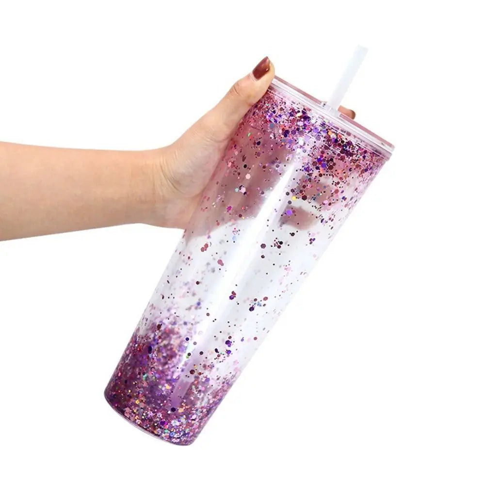 24oz DIY Snow Globe Tumbler – Clear Acrylic Glitter Cup | HIP DIY Glitter Tumbler HIP