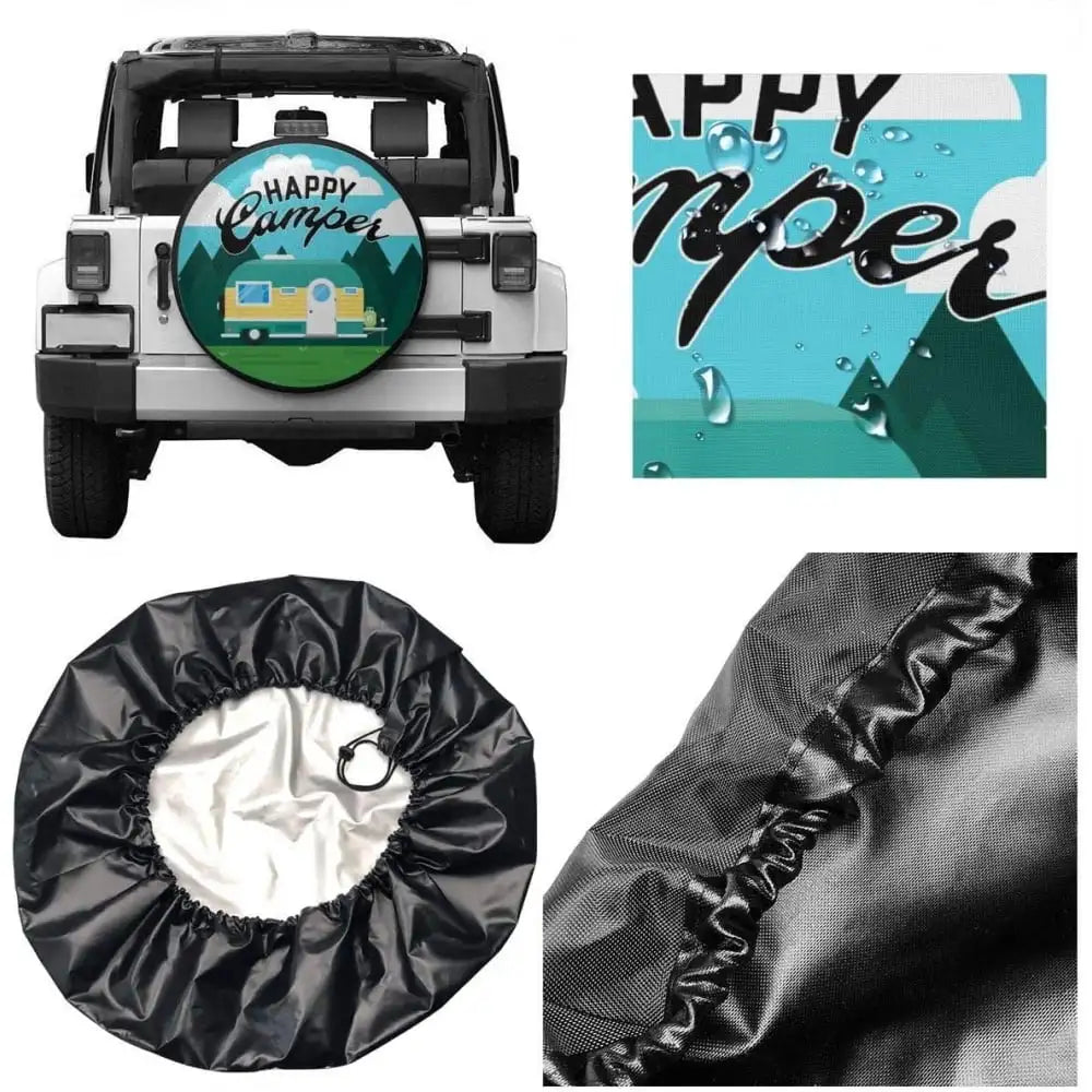 Spare Tire Cover Waterproof UV Protection – RV, SUV, Camper Spare Tire Cover HIP