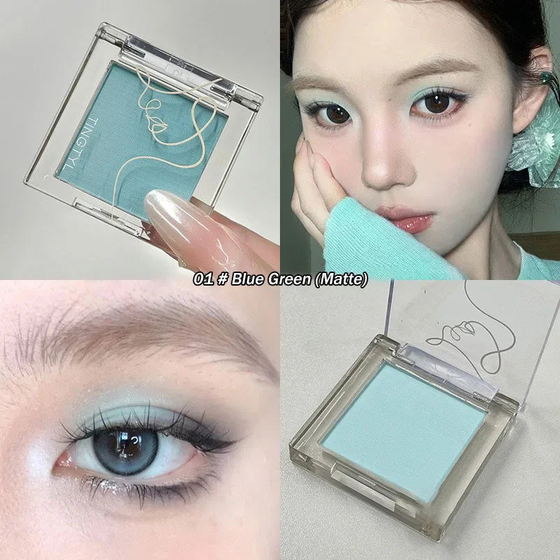 Wet Gel Eyeshadow Black Silver Glitter Eye Shadow Palette Punk Smoky Metallic Eye Pigments Highlight Contour Face Blush Cosmetic HIP 01