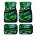Green Snake Car Floor Mats – Non-Slip, Washable, Universal Fit Car Floor Mats HIP black