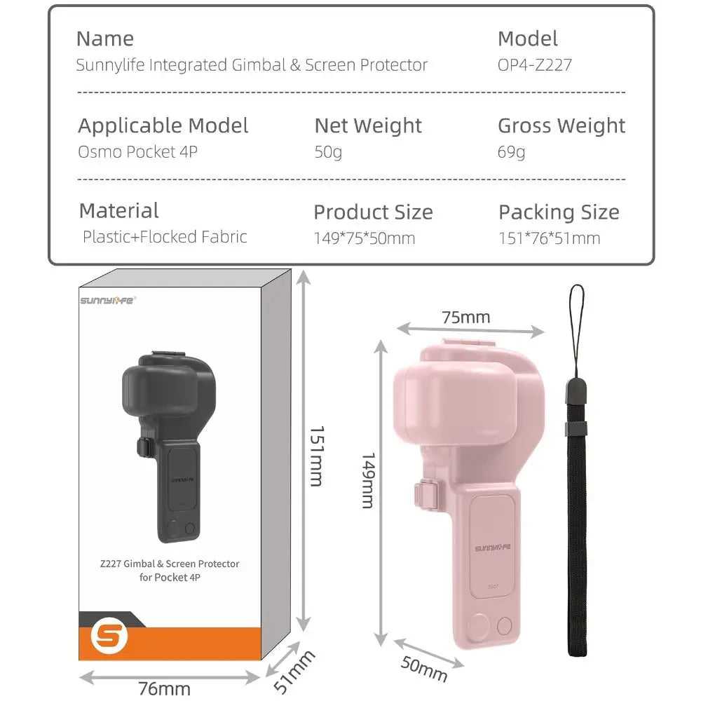 DJI Osmo Pocket 4P Protective Case – Flip Cover Dustproof Camera Protective Case HIP