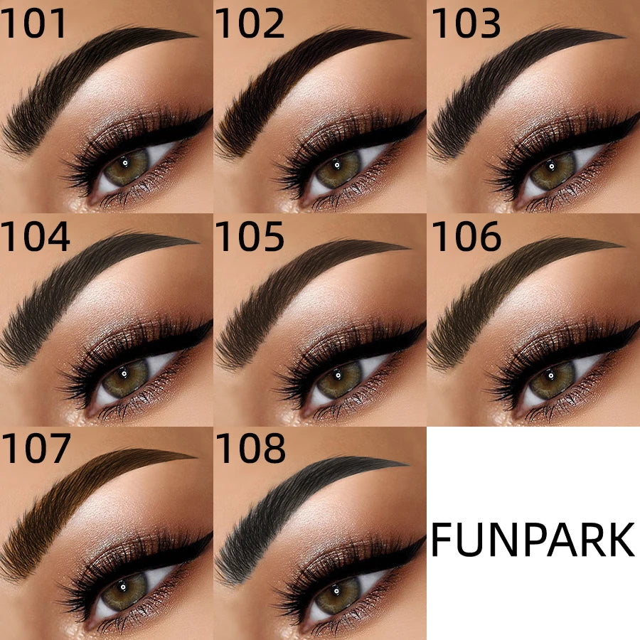 2 Fork Microblading Eyebrow Pencil, Non-Smudged High Pigmented Easy Applying Liquid 8 Colors Eyebrow Pen Makeup Eyeliner Gifts HIP