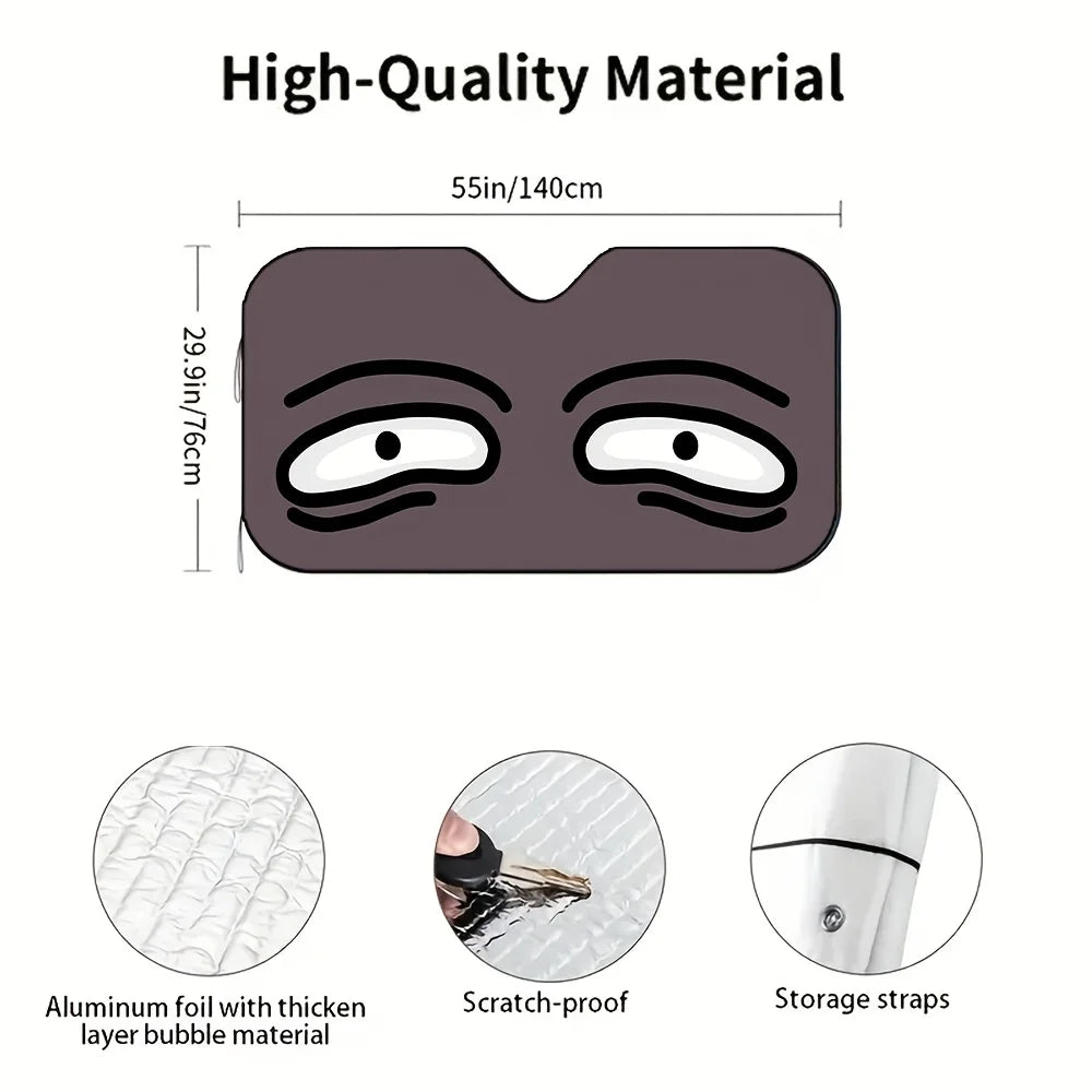 Foldable Cartoon Iris Car Sunshade – Universal Windshield Cover Car Windshield Sunshade HIP