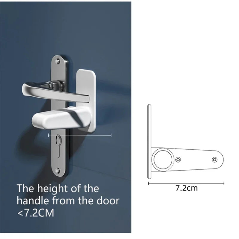 Child Safety Door Handle Locks – Baby & Pet Proof | 1/3/5 Pack Child Safety Lock HIP
