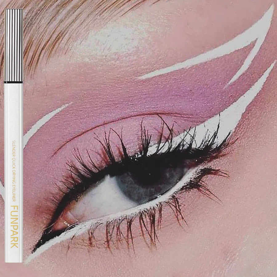 1PC Matte Liquid Eyeliner Waterproof Long Lasting Eye Pencil White Eye Liner Lying Silkworm Pen Makeup For Eyes Wonmen Cosmetic HIP