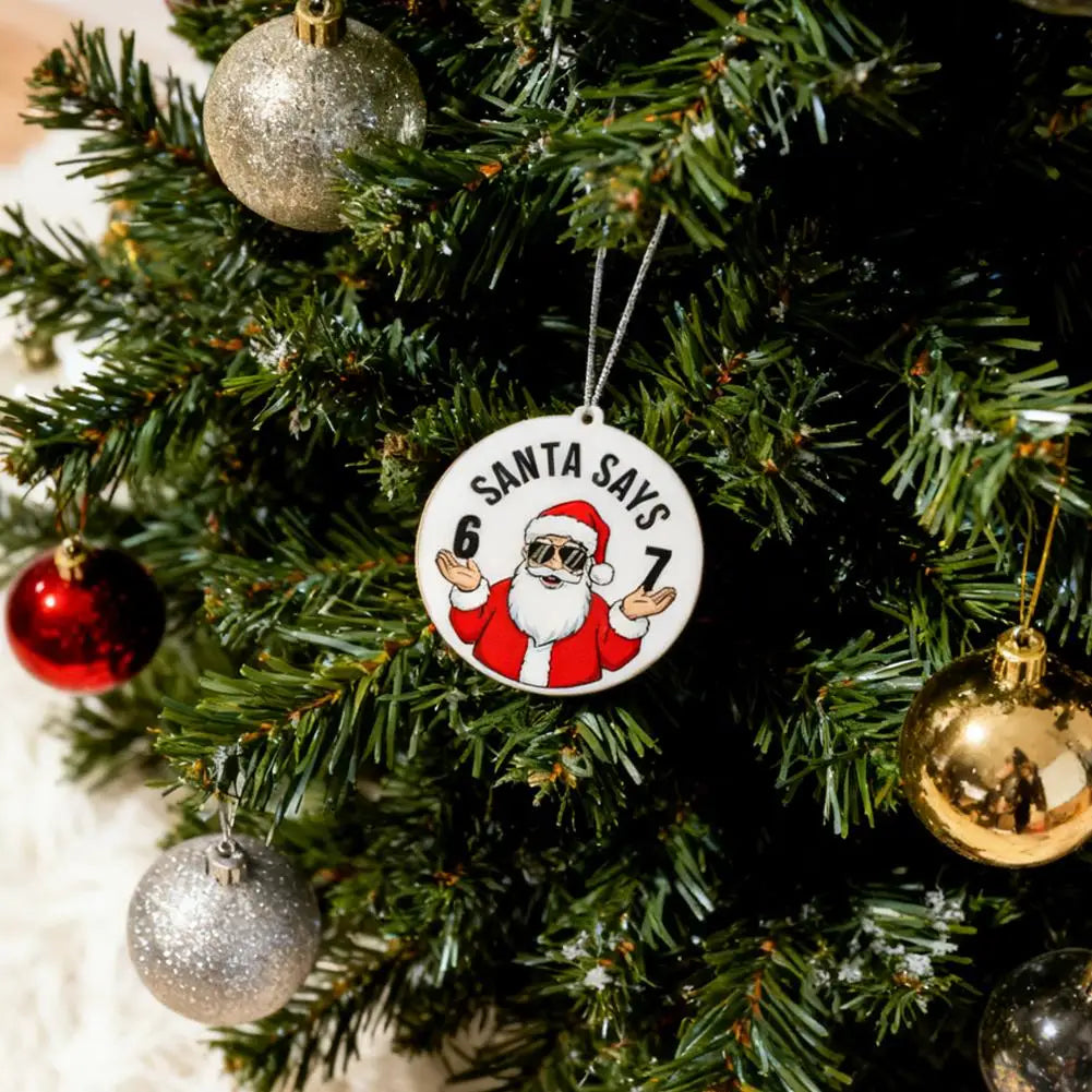 Christmas Pendant Decoration Funny 67 Six Seven Christmas Tree Pendant Ornaments Home Christmas New Year Party Decoration Gifts HIP