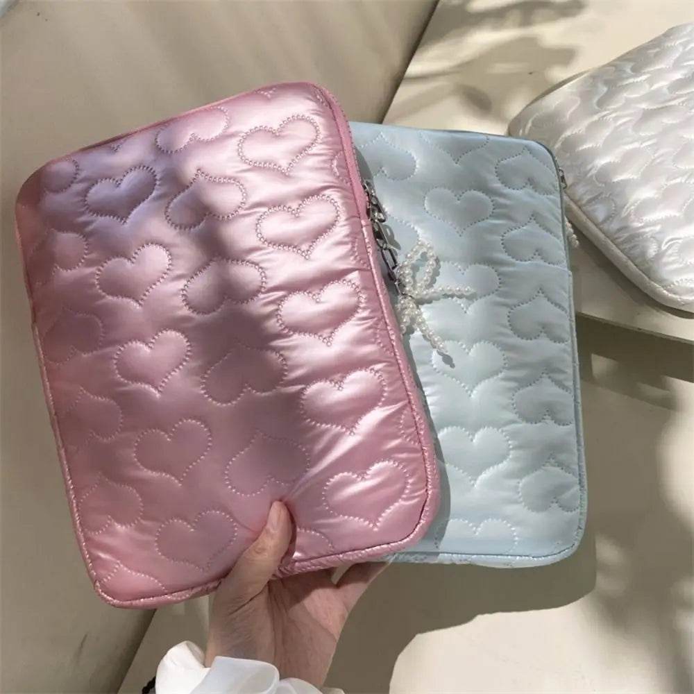 Heart Bowknot Laptop Sleeve 11–15.6" Shockproof Tablet Bag Laptop Sleeve Bag HIP