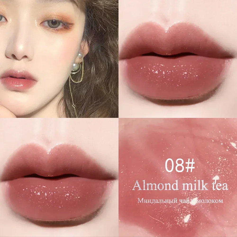 Mini 10 Colors Liquid Lip Gloss Waterproof Non-stick 24 Hours Long Lasting Velvet Matte Lipstick Lip Gloss Cosmetic Makeup Care HIP 8-1Pcs