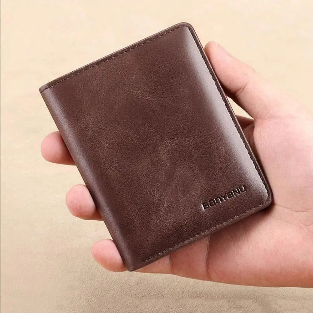 Vintage RFID Mini Wallet for Men – Slim Money Clip Card Holder RFID Slim Wallet HIP