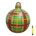 23.6 Inch Christmas Ball Christmas Indoor Outdoor Crafts Decoration PVC Inflatable Ball Family Christmas Holiday Party Ball HIP E